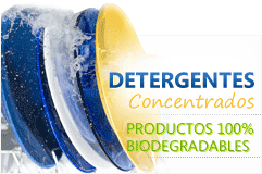 Detergentes concentrados. Productos 100% biodegradables